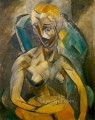 Mujer desnuda sentada en un sillón 1913 Pablo Picasso